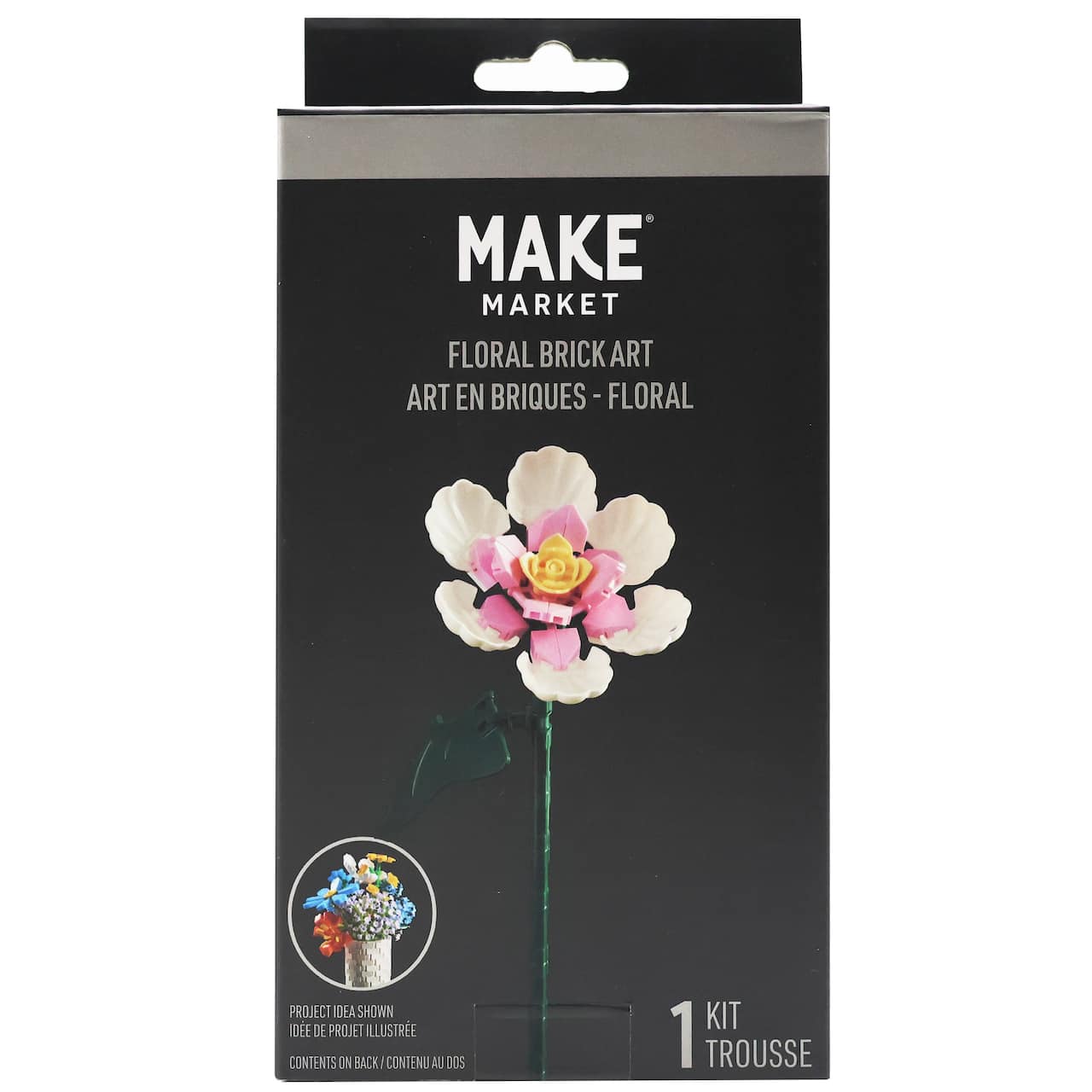 White Magnolia Floral Brick Art by Make Market®